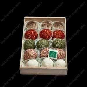 Boul'biquette 70g aromatisé 5x3 saveurs : nature - échalote - ciboulette - poivrons - poivre