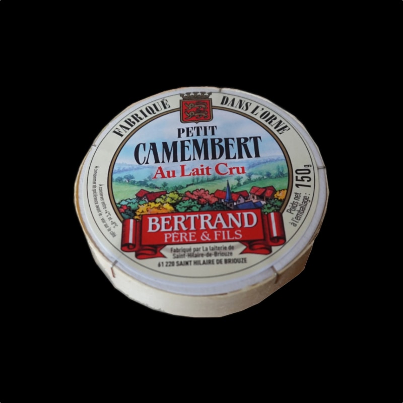 Petit camembert Bertrand lait cru 150g x 6
