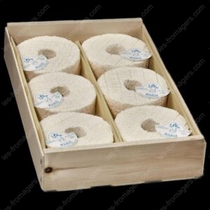 Fromage de chèvre Rouelle blanche 250 g LE PIC en cagette bois