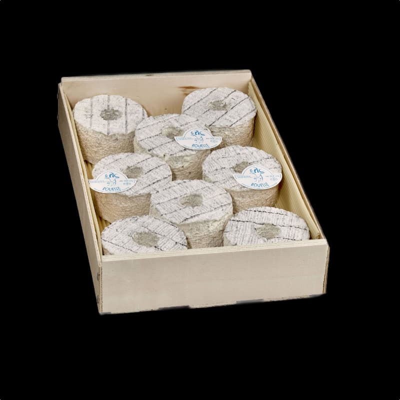 Fromage Petite rouelle du Tarn Cendrée en cagette LE PIC