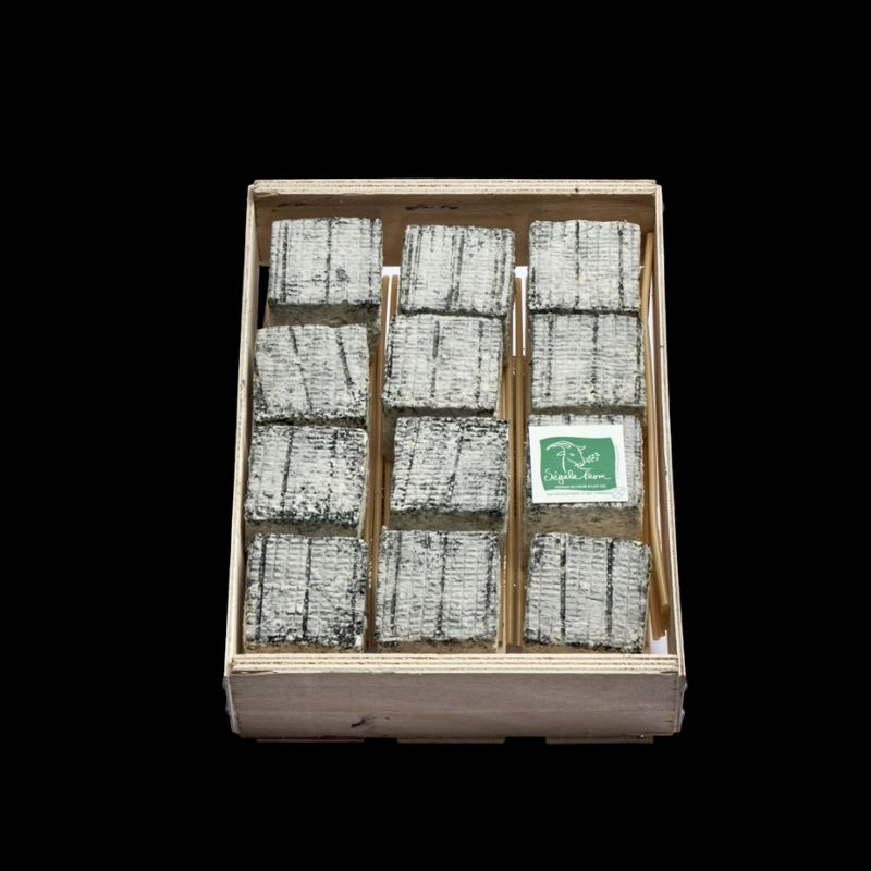 Fromage cube cendrÃ© 80g