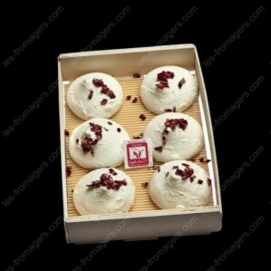 cagette fromage meringue à la rose