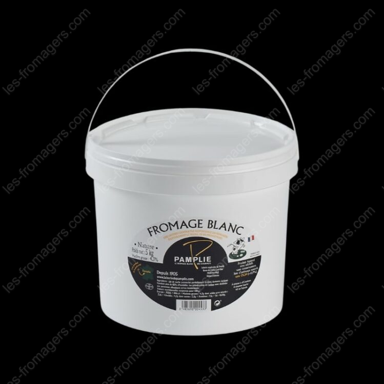 Fromage blanc lait entier seau 5 kg