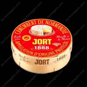 Emballage Camembert JORT Etiquette rouge AOP