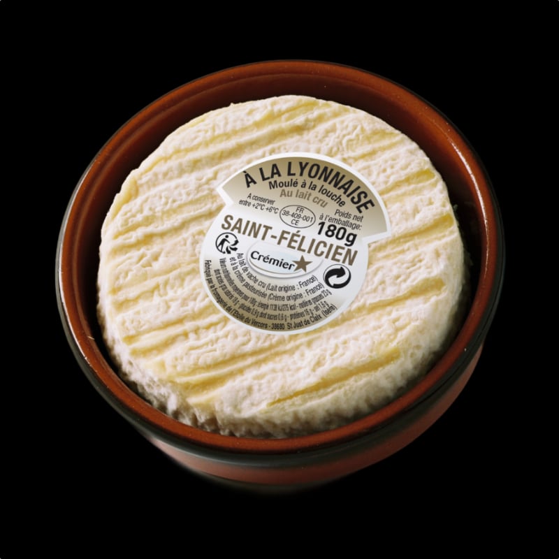 Fromage Saint-Felicien Le creÌmier coupelle greÌ€s 1er affinage