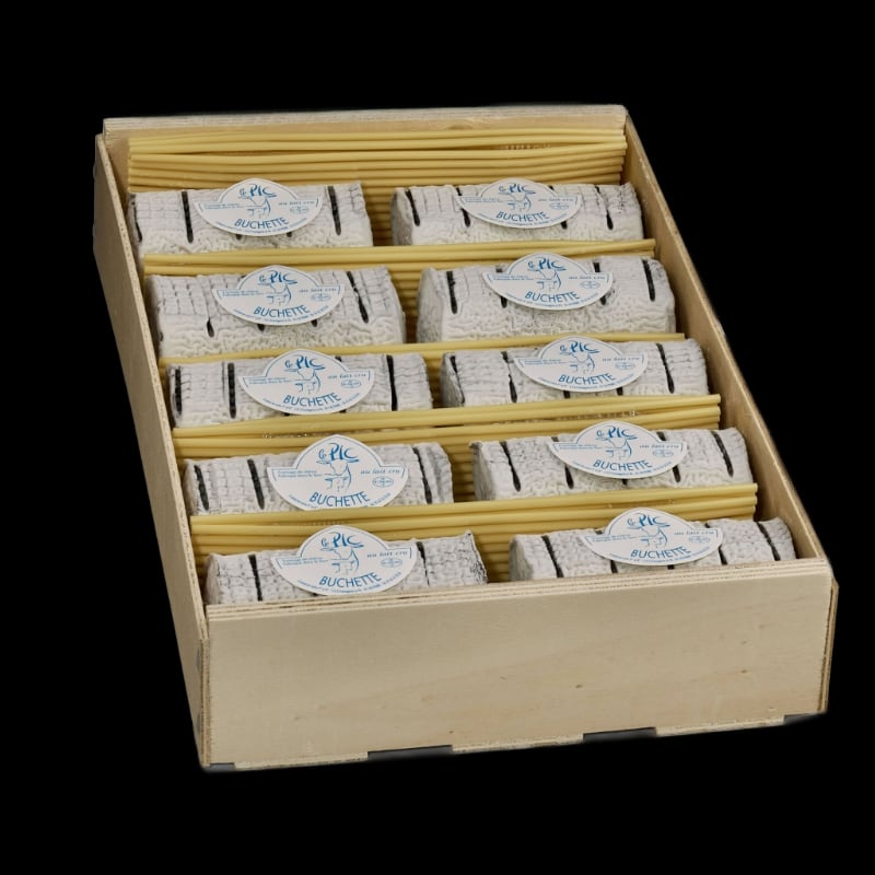 Cagette fromage buchette cendrée 150g