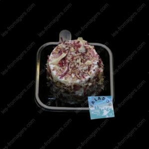 Fromage de chèvre Valadou enrobeÌ eÌchalotte 140 g