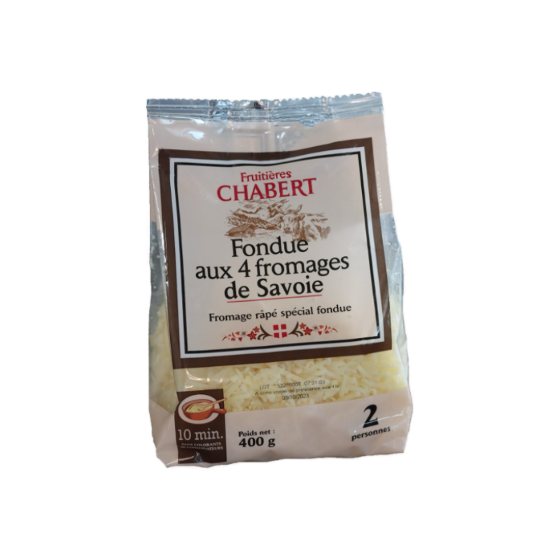 Fondue aux 4 fromages de Savoie Lait Cru 400g x 4
