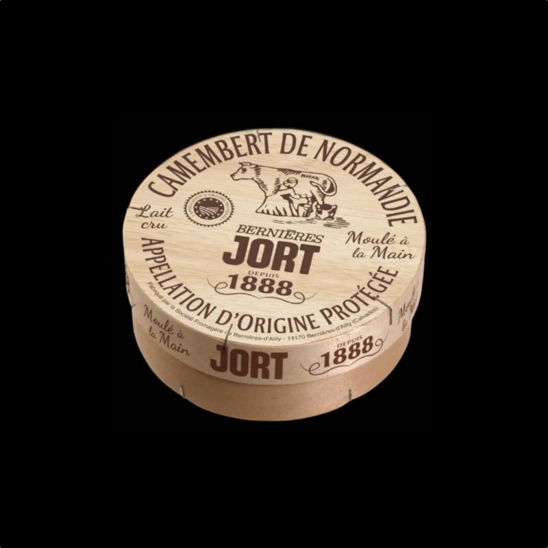 Camembert JORT AOP Boite Pyrogravé x12